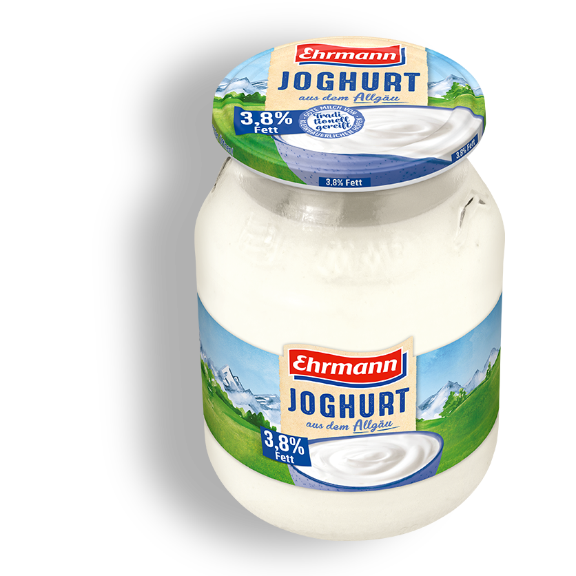 Ehrmann Fresh Yogurt 3,8 % fat – mild and creamy 500g